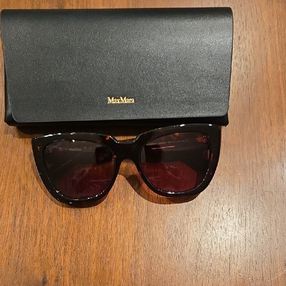 NEW MaxMara Brown Tortoise Glimpse4 Sunglasses main image 6